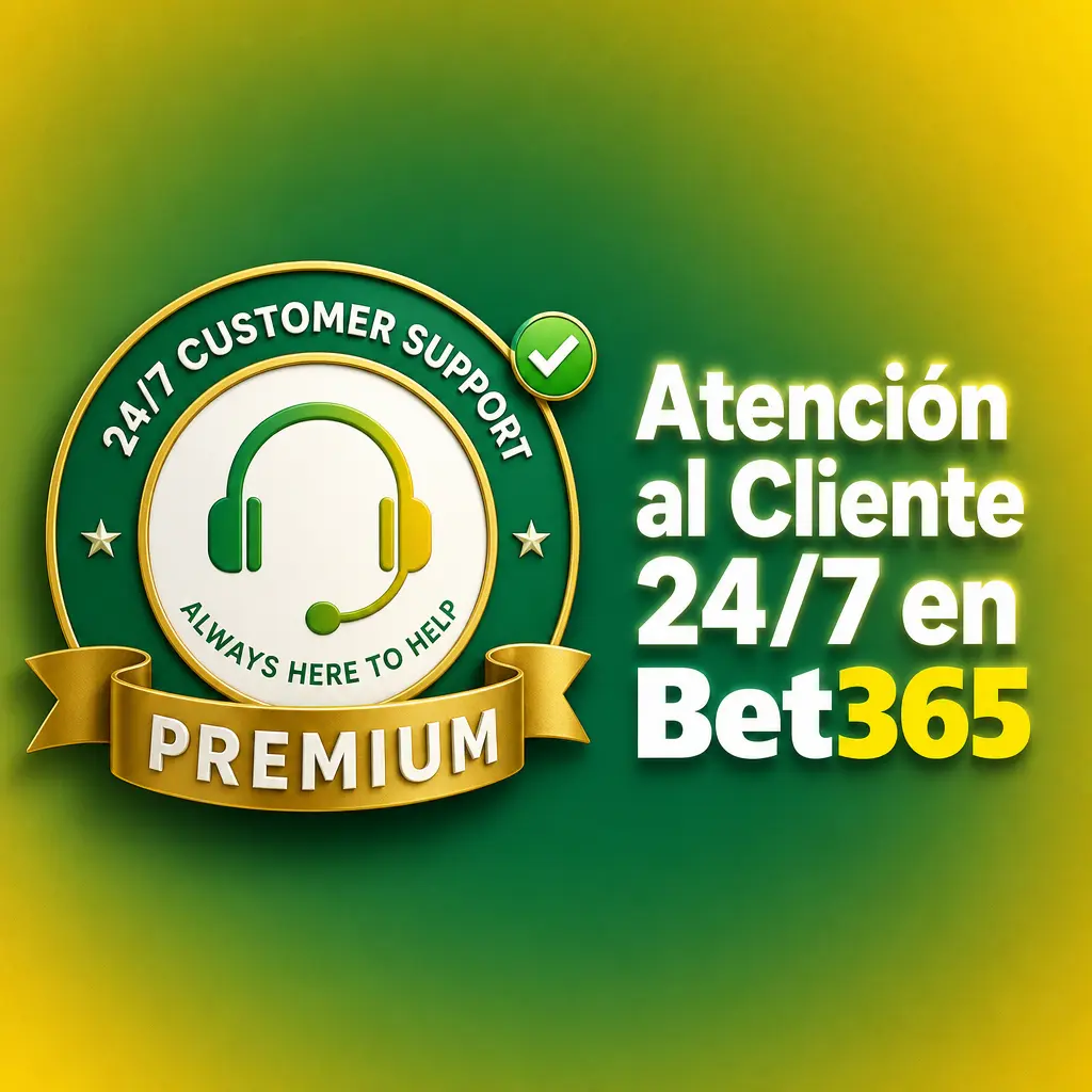Atención al Cliente 24/7 de Bet365 en España, disponible por chat en vivo y correo electrónico
