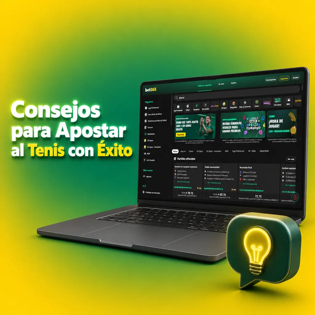 Consejos clave para apostar al tenis: forma reciente, superficie, enfrentamientos directos y gestión del bankroll.
