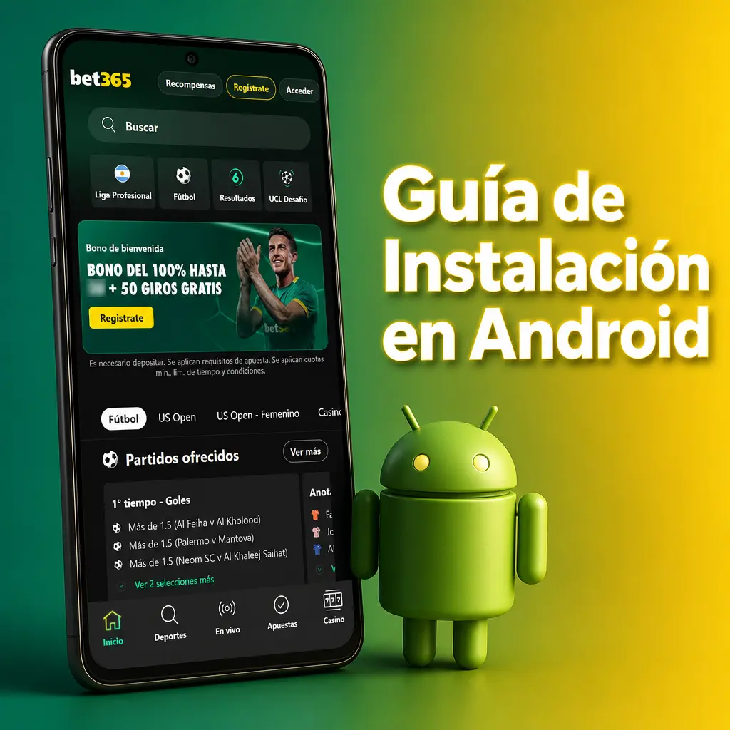 Guía para instalar la app de Bet365 en Android: descarga el APK, activa fuentes desconocidas y accede a Esports.