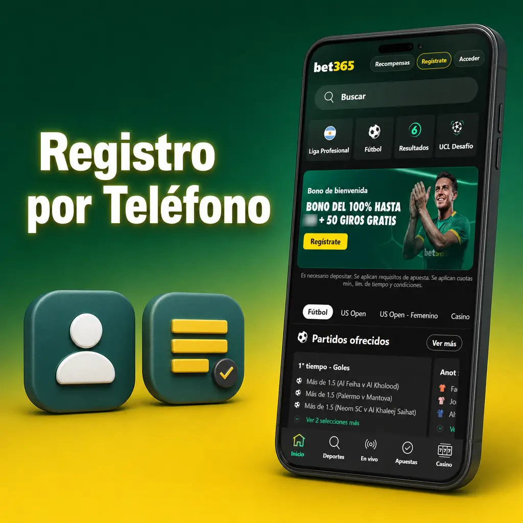 Registro por teléfono móvil en España: introduce tu número, verifica con SMS, elige moneda EUR y finaliza el proceso.