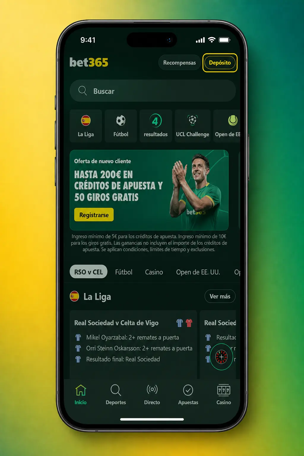 Guía paso a paso para registrarse y apostar al tenis en Bet365: depósito, mercados y cuotas disponibles.