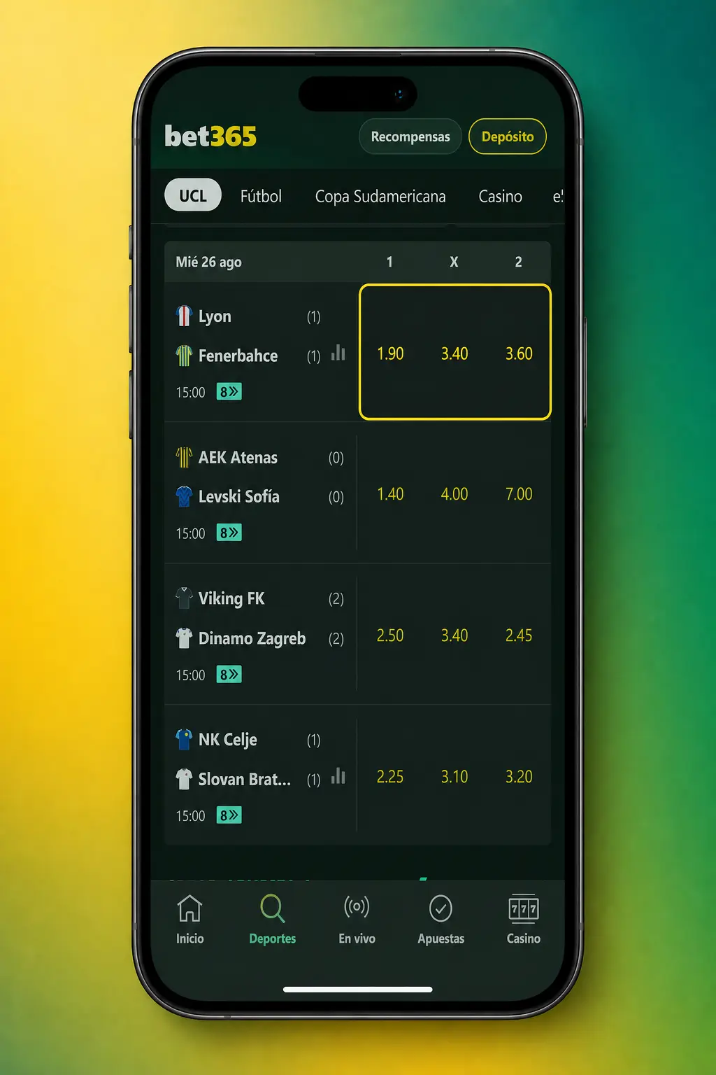 Guía paso a paso para apostar al tenis en Bet365: registro, depósito y selección de cuotas en la web o app.