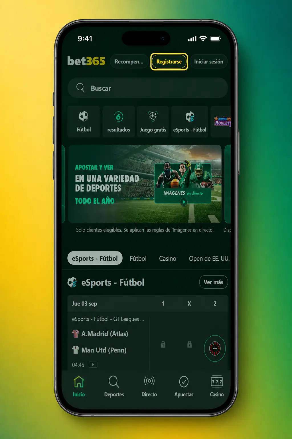 Guía paso a paso para registrarse, depositar y apostar al tenis en Bet365 desde el sitio web o la app.