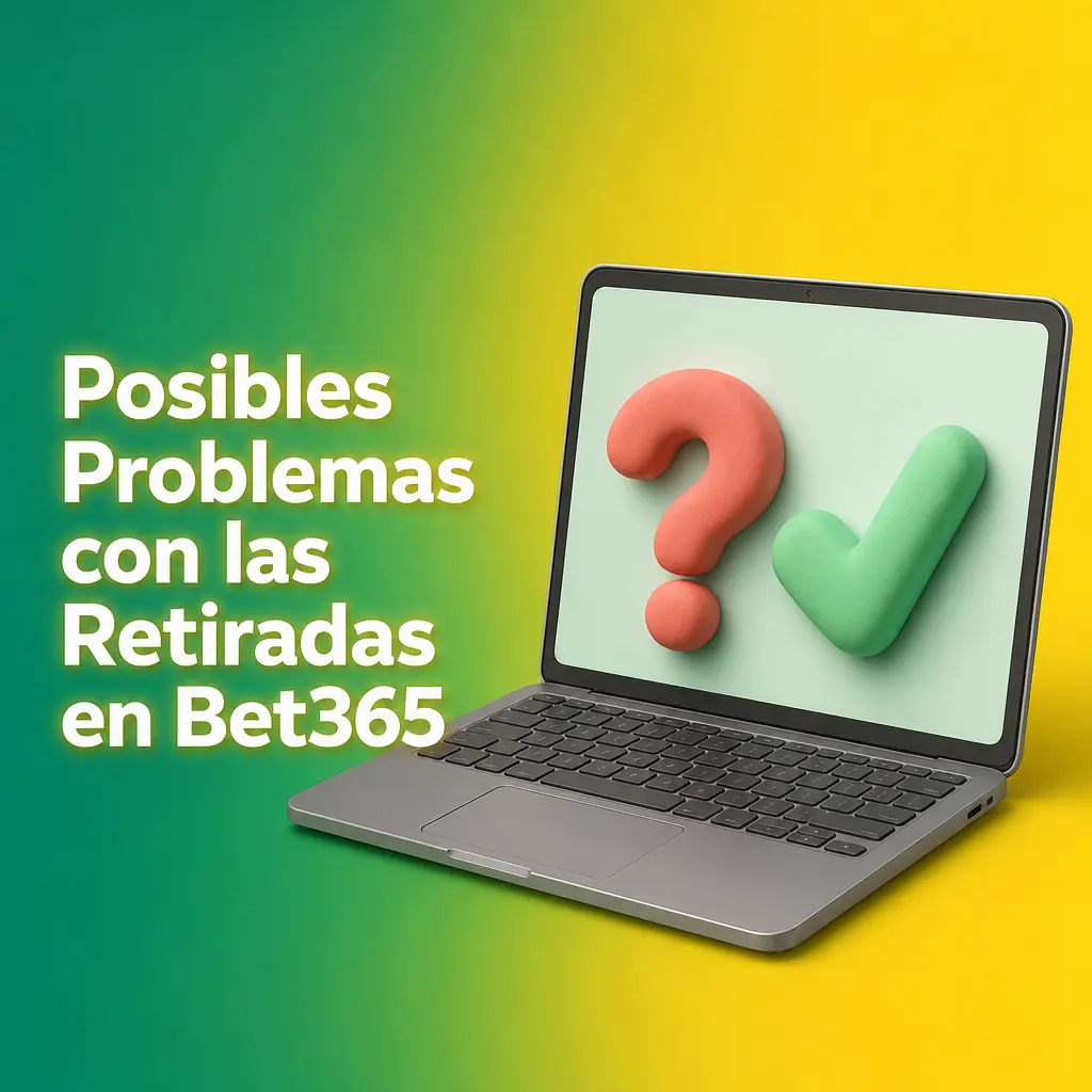 Problemas comunes al retirar dinero en Bet365: cuenta sin verificar, datos bancarios erróneos o bonos activos pendientes.